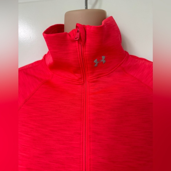 Under Armour Bright Red Women's Quarter-Zip Hoodie, size M - Picture 5 of 6